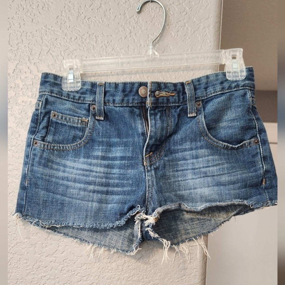 Mossimo Boyfriend Cut-Off Denim Shorts, Size 00/24